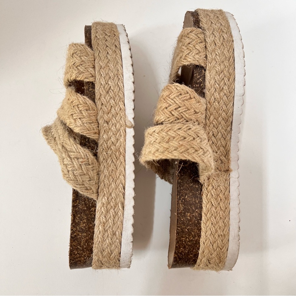 Hata Women’s Priscilla 3 Slip On Beige Sandals 6 - Picture 4 of 7
